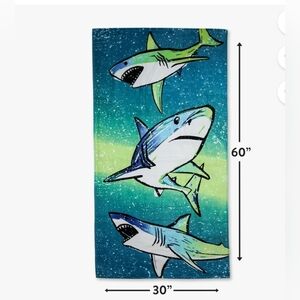 Mainstays Blue and Green Beach Towel